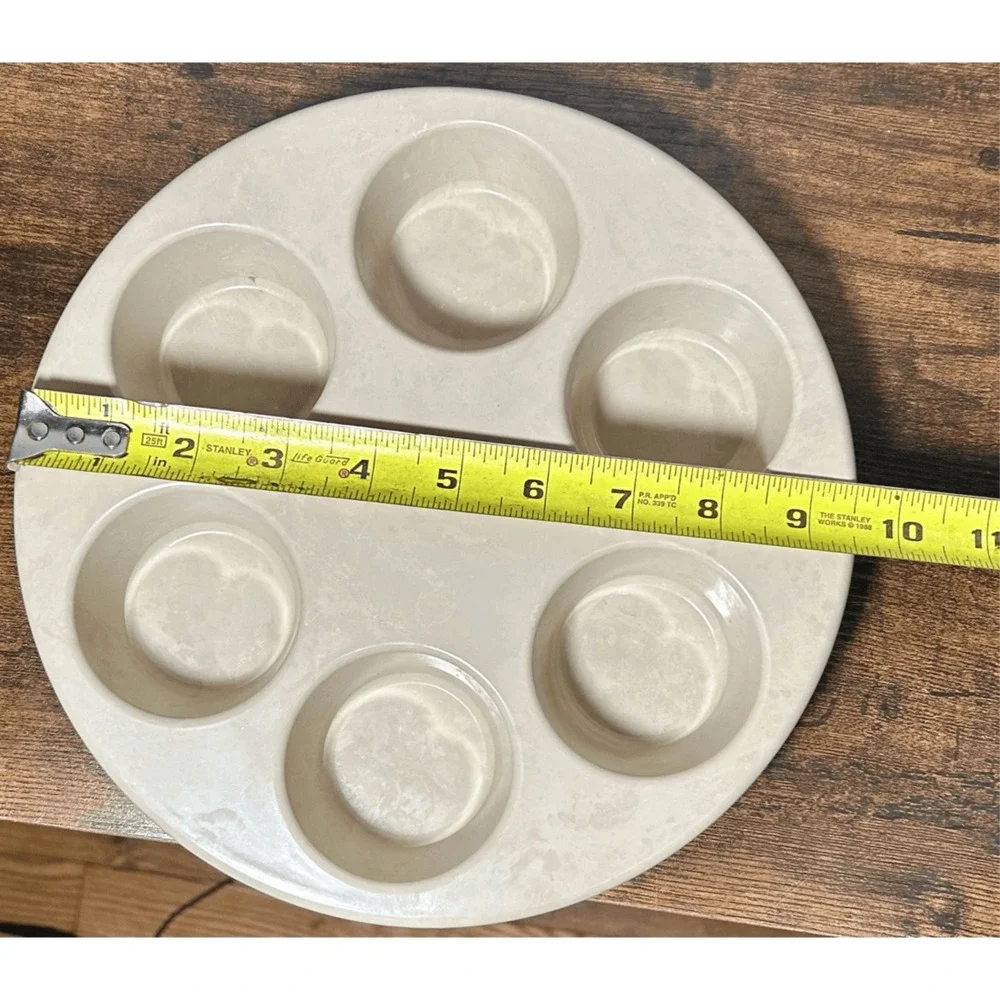 Anchor Hocking Microware Muffin Cupcake Pan PM 447 TI 486 4 Beige Tan 10